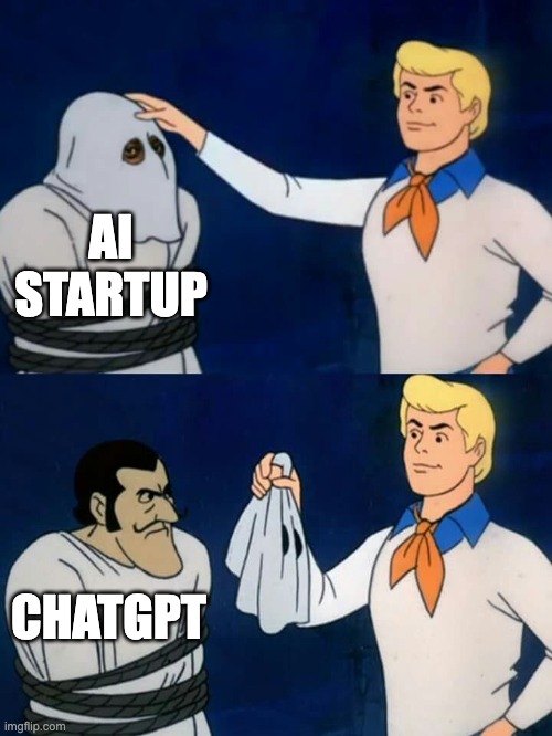 AI wrapper meme